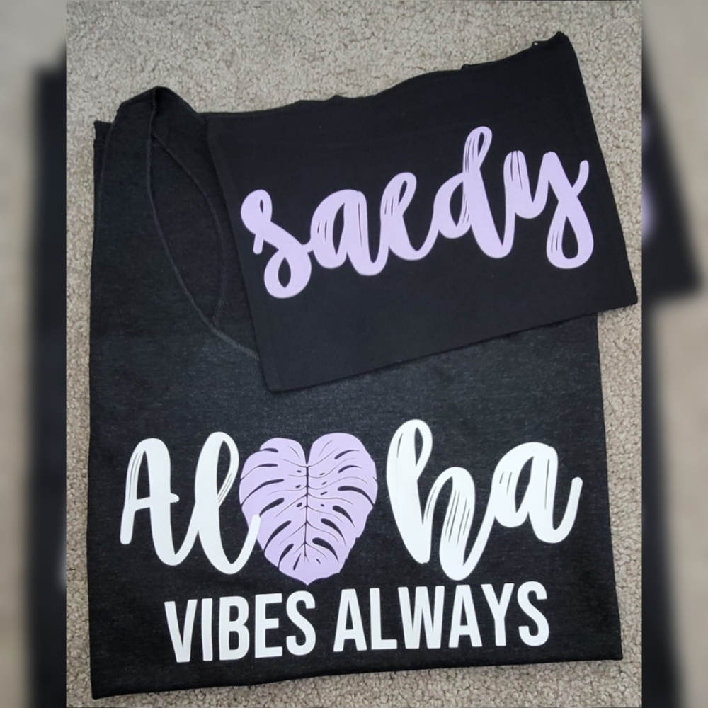 Heat pressed shirt